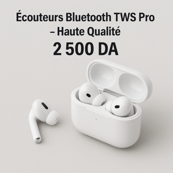 Écouteurs Bluetooth TWS Pro – Haute Qualité